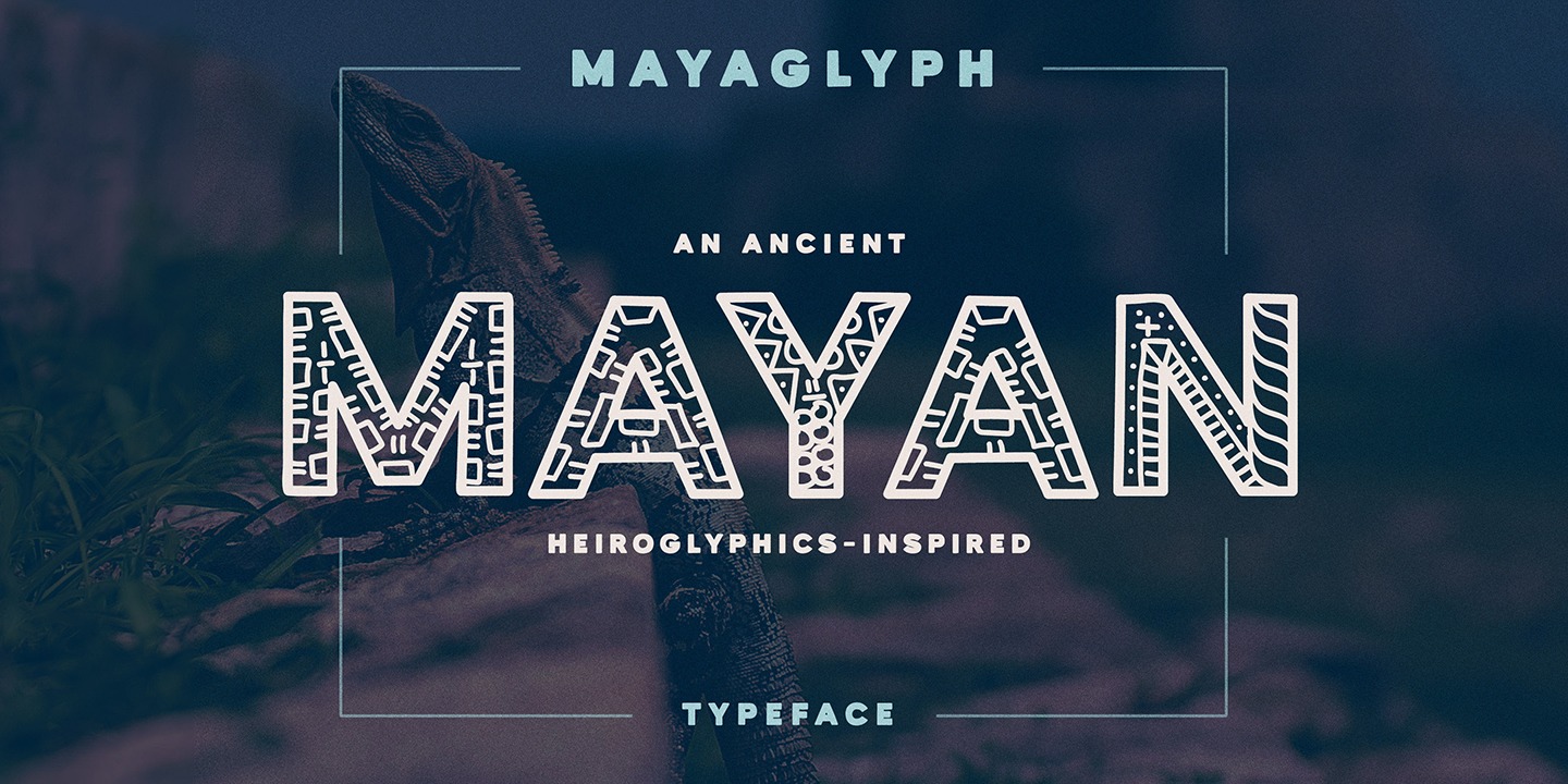 Czcionka Mayaglyph